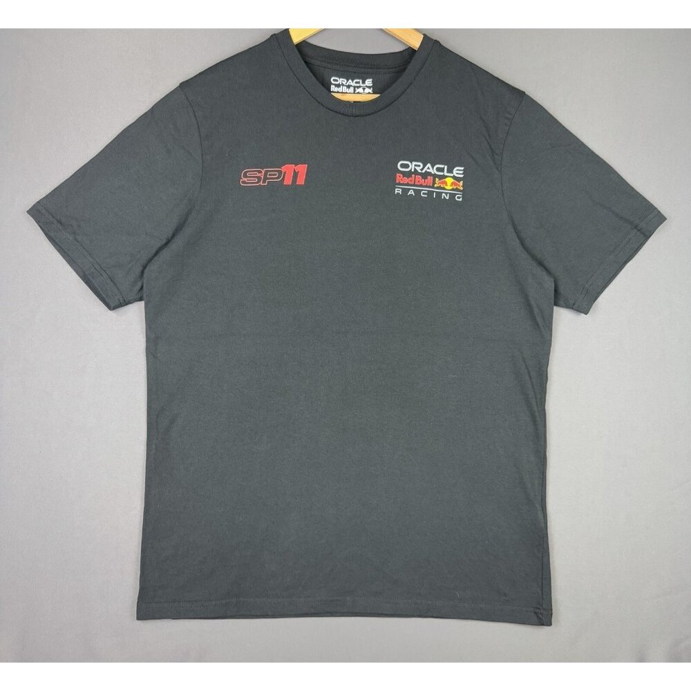 F1 Oracle Red Bull Racing Sergio Perez #11 Car Speed Black Shirt Promo